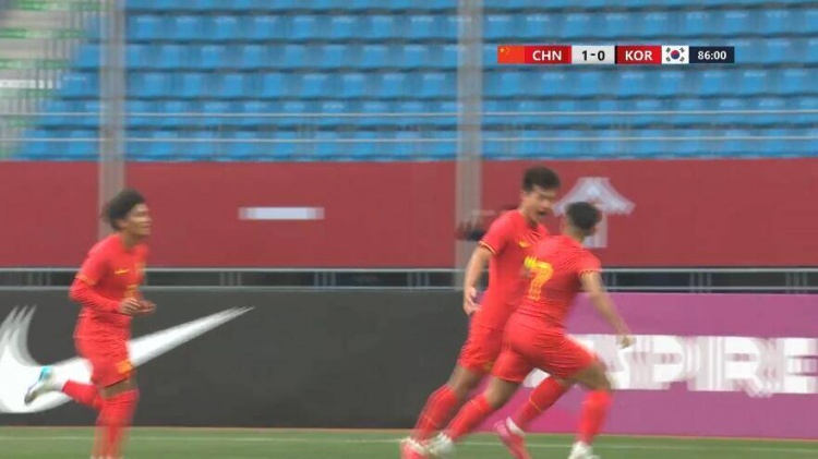  U22國足1-0韓國全場數(shù)據(jù)：控球率49%落后韓國，10射7正領(lǐng)先對手