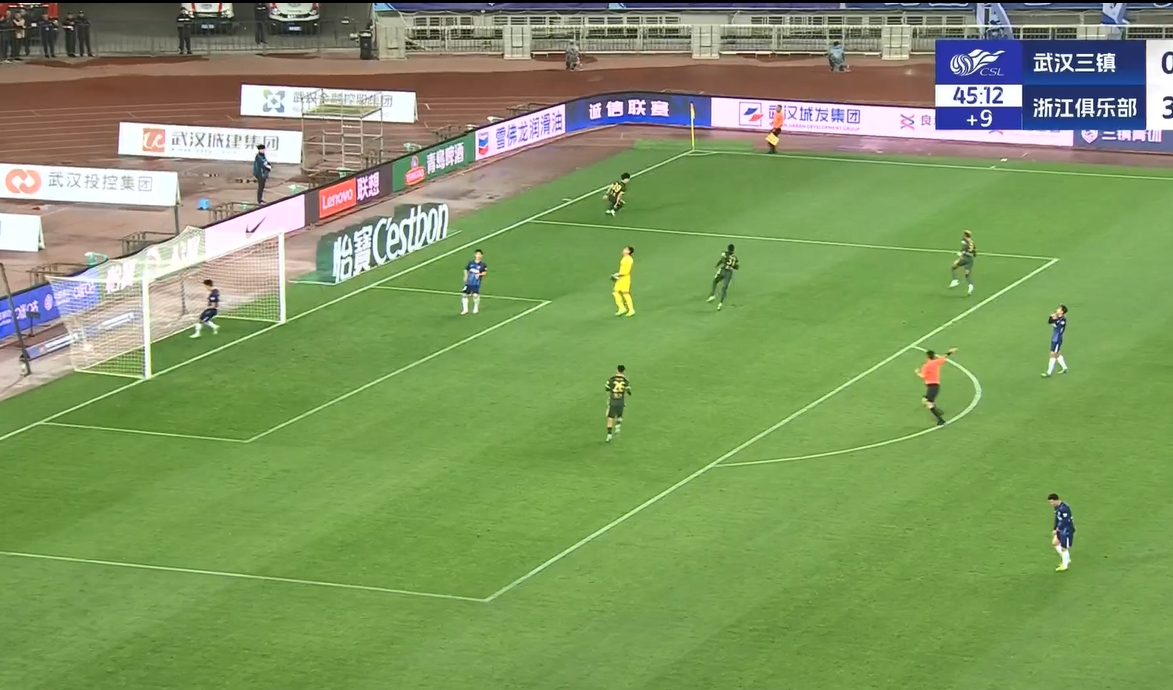 18歲王鈺棟中超處子球！三鎮(zhèn)后防白給，浙江半場4-0領(lǐng)先